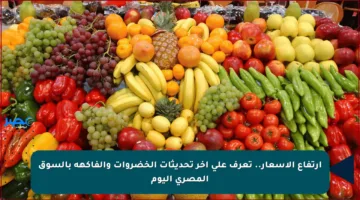 ارتفاع الأسعار.. تعرف على آخر تحديثات الخضروات والفاكهة بالسوق المصري اليوم